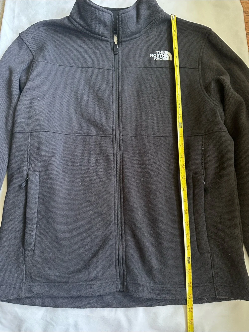The North Face Men’s Black Fleece Jacket Fall Winter Cozy Layer Sz M